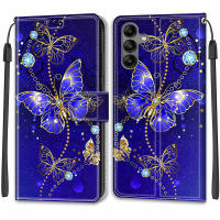 Funda tipo billetera de mariposa para Samsung Galaxy, cubierta trasera protectora de cuero con tapa magnética y ranura para tarjeta, A12, M12, A13, Lte, A14, A22 - details 39