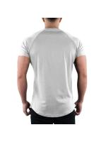 Camiseta lisa de gimnasio para hombre, ropa deportiva de verano, Camiseta de manga corta con cuello redondo, camiseta ajustada de algodón, camisetas de entrenamiento para culturismo - details 13