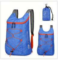 Mochila Plegable Ligera para Senderismo, Viajes y Aventuras al Aire Libre - Correas de Hombro Ajustables, Múltiples Compartimentos, Negra con Detalles Rojos, Diseño Compacto para Almacenamiento Fácil - details 11