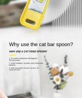 Cuchara alimentadora multifuncional para mascotas, herramientas para apretar alimentos líquidos, comida húmeda, dispensador para mascotas - details 1