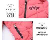 Chaqueta De Invierno Para Niñas Con Estampado De Letras Cálido Con Capucha Desmontable Protección Contra El Viento Ropa De Moda Para 4-12Años Talla Verdadera Material COTTON Y POLYESTER - details 10