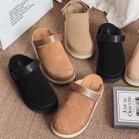 Nuevos zuecos Golden Coast de alta calidad para mujer con sandalias de verano antideslizantes 35-44 #   mula de hombre de ante de vaca real - details 6