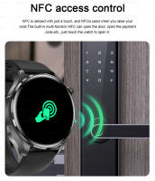 Reloj inteligente AMOLED para hombre y mujer,1.53 inch AMOLED Full circle touch screen  pulsera deportiva con llamadas bluetooth, NFC, brújula, seguimiento GPS, control del azúcar en la sangre,Professional Waterproof,compatible con Apple y Samsung 2024 - details 8