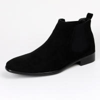 Botas Chelsea para hombre, zapatos para hombre con cabeza cuadrada pequeña, botas cortas para hombre de moda versátil, botines - details 12