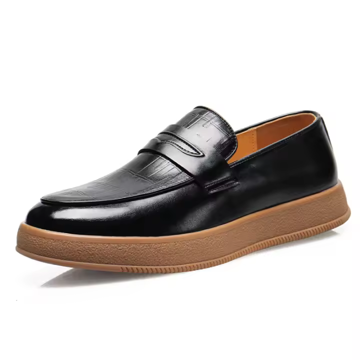 Mocasines zapatos de cuero casuales de verano para hombres zapatos cómodos y transpirables Doudou cubren los pies - 1