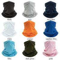 Mascarilla transpirable de seda de hielo para ciclismo, máscara facial completa de Color sólido, bufanda de polaina para el cuello, pasamontañas para deportes al aire libre, protección solar UV - details 0