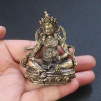 Latón amarillo Dios de la riqueza Buda Oficina Sala de estar Artesanía de cobre Adorno para el hogar Oferta de regalo de apertura - details 3