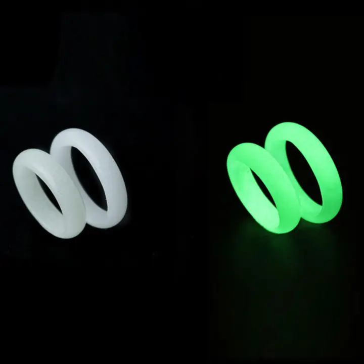 Anillo de piedra luminosa fluorescente que brilla en la oscuridad, regalos geniales para fiesta de Halloween - 1