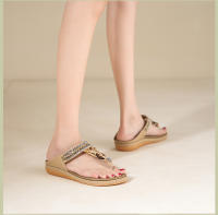 Sandalias planas ligeras y cómodas para mujer, de verano 2025, informales, de moda, para playa, tallas grandes. - details 3