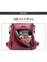 Mochila De Piel antirobo para Mujer, vintage Bolso de Hombre, mochila Viaje Alta capacidad, - details 27