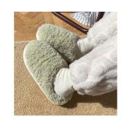 Zapatillas de casa de Color liso para mujer y niña, zapatos peludos, esponjosos, cálidos, japoneses, Invierno - details 7