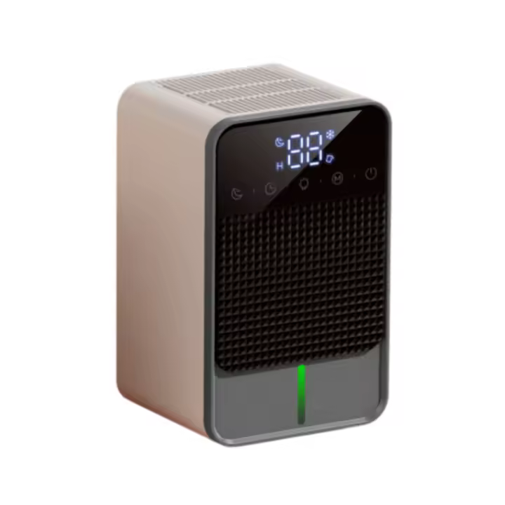 Deshumidifier portátil with Pantalla LED, 1500ml, para el hogar y funcionamiento Silencioso Automático, solo y baño - 1