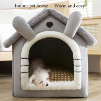 Casa De Perro Interior Cama Suave Para Mascotas Pequeñas Medianas Y Grandes Con Almohadilla Desmontable Tienda De Gato Material De Algodón 100% Máquina De Lavar - details 6