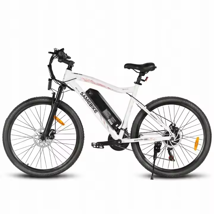 Samebike SY26-II 26" 500W 32KM/H SHIMANO 21 36V 13AH bicicleta eléctrica blanca - 1