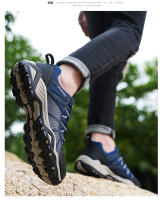 Zapatos de senderismo de marca para hombre, calzado de escalada de montaña transpirable, calzado de entrenamiento cómodo para exteriores, zapatillas deportivas antideslizantes para senderismo - details 19
