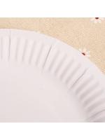 Set Disposable Paper Plate White DIY Birthday Party Decoration Dining Plate Nordic Minimalist Tableware Set - details 5