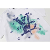 Las mejores camisas casuales básicas de moda de verano, camisetas holgadas de algodón puro para hombres y nuevas camisas de manga corta para parejas con estampados de logotipos en la parte delantera. - details 3