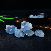 Cristales de roca Natural en bruto, piedra de energía curativa de Reiki, espécimen Mineral de decoración de Acuario, Celestia azul, 100g - details 2