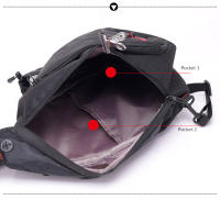 Mochila de Pecho Camuflada Negra para Hombres Bolsa Deportiva Impermeable para Viajes Gran Bolsa Cruzada para Niños y Adultos - details 18