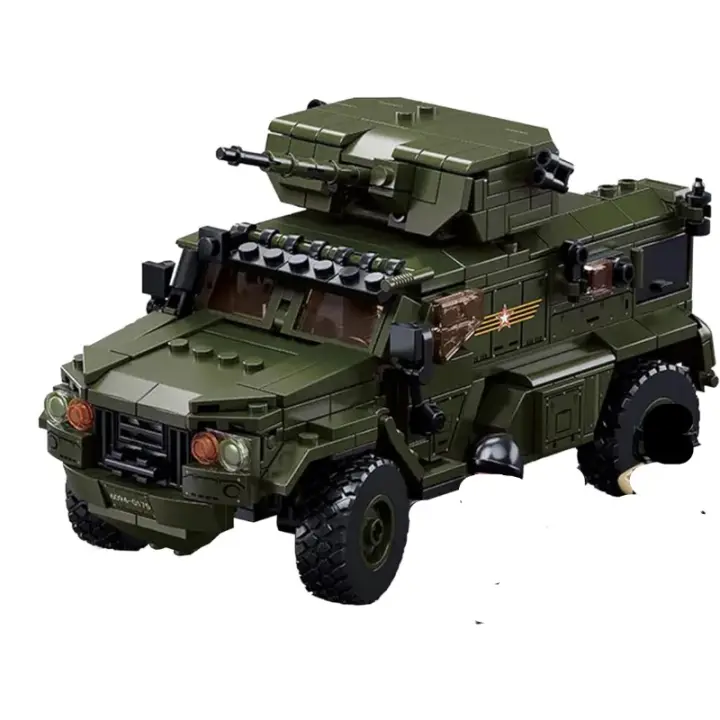 Set de Construcción de Coche Blindado Typhoon-VDVS Set Militar de 4 Soldados - 1