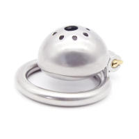 Jaula de castidad masculina con dispositivo de bloqueo oculto, anillos de acero 304, dilatador uretral de ojo de caballo, catéter de uretra - details 7