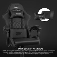 Gaming Profesional, reposabrazos Acolchados, pistón Clase 3, Base Nylon Reforzada, Asiento basculante, Altura Regulable, cojín Lumbar y Cervical, Color Negro/Rosa - details 29