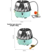 Mini estufa de Gas de cartón plegable portátil para acampar al aire libre, cocina compacta, estufa cuadrada pequeña para entretenimiento al aire libre - details 6