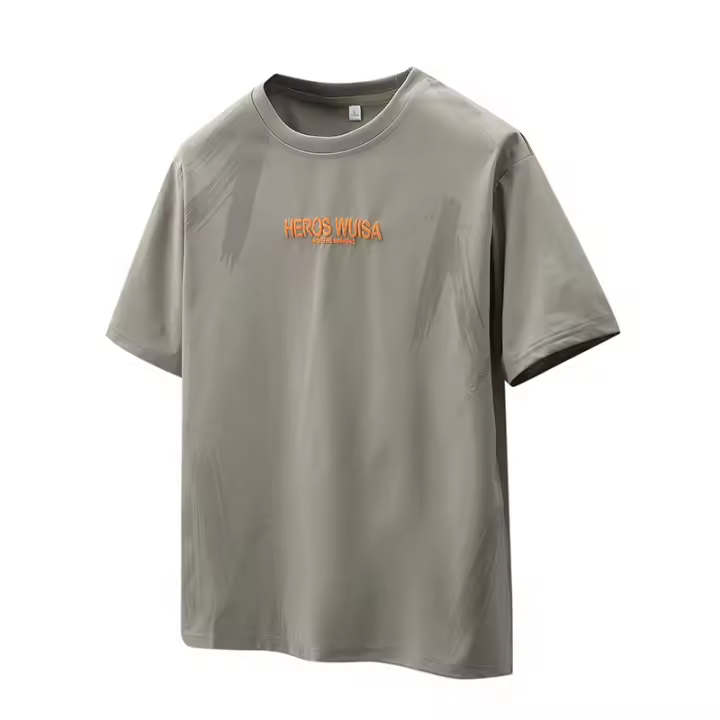 Camiseta de manga corta transpirable y holgada para hombre de verano. - 1