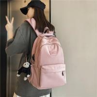 Mochila Escolar para Jóvenes Mujeres Sólido Simple Gran Capacidad Mochila Universitaria para Chicas Mochila de Libros para Estudiantes Hecha en China - details 1