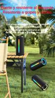 SANLEPUS Altavoz Bluetooth con Sonido HD, Altavoz Inalámbrico Portátil con Luces Intermitentes de Colores, IPX5 Resistente al Agua, Hasta 10H de Tiempo de Reproducción, Emparejamiento TWS, BT5.3, para Hogar/Fiesta/Exterior/Playa - details 3