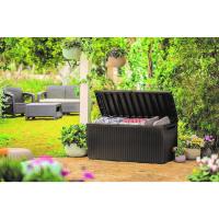 Arcón exterior Baúl de almacenamiento de resina marrón Capacidad de 270L - details 30