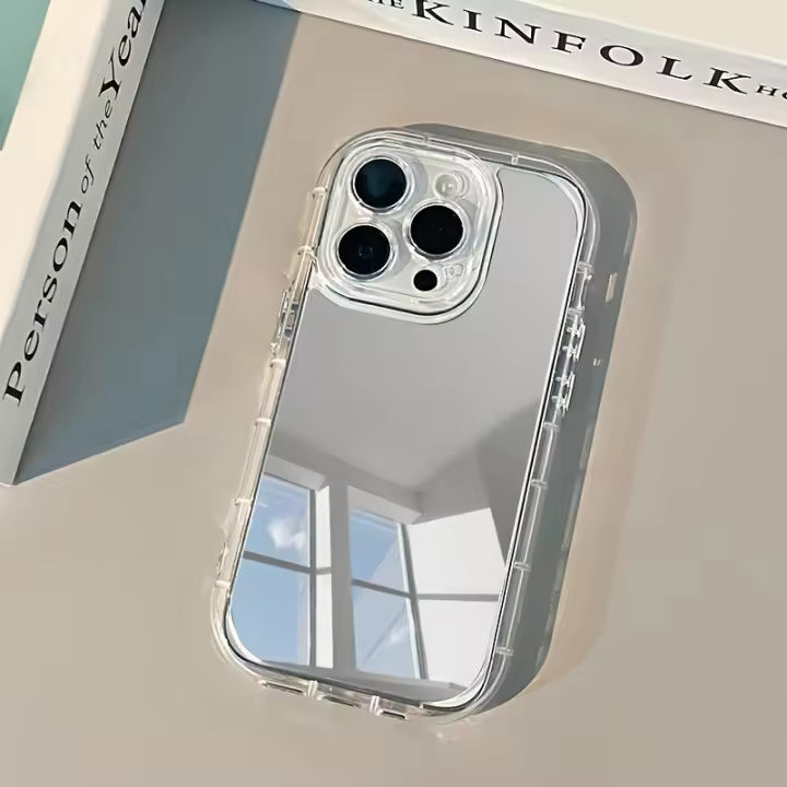 Fundas para Teléfono Móvil de Acrílico Espejo Adecuadas para iPhone 15/15promax/15pro/15plus/11/12/13/14promax/xs/xr/11pro/11promax/12pro/12promax/13pro/13promax/7plus/14pro/14promax/14plus/7plus/8plus/8/se2 Carcasa Dura Sencilla y Creativa - 1