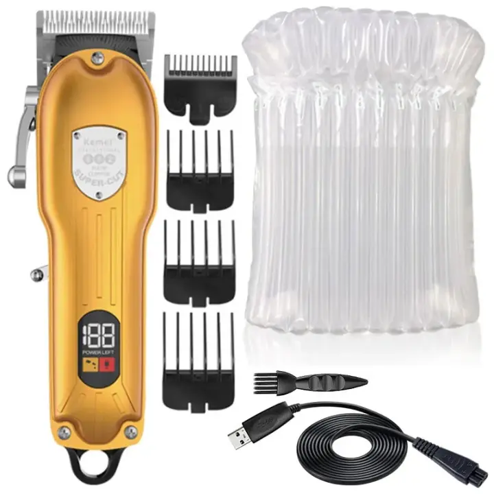 Kemei-cortadora de pelo profesional inalámbrica para hombres, máquina eléctrica para cortar Cabello, recargable, 802 - 1