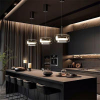 Lámpara colgante de cristal para interiores, accesorio de iluminación, moderna, para comedor, cocina, cafetería, Bar, dormitorio y sala de estar - details 1