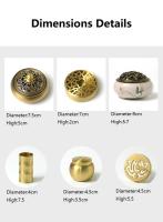 Juego de quemadores de latón, Kit de producción de incienso, soporte para molde, Yoga, meditación, aromaterapia para el hogar - details 1