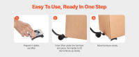 SucceBuy Furniture Dolly - Mover resistente con capacidad de 750 libras, ruedas y panel de acero al carbono - details 5