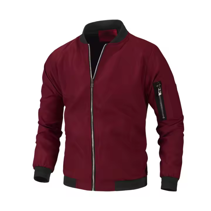 Chaqueta de otoño para hombre con cuello colgante. - 1