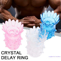 Anillo retardante de cristal en forma de piña para hombre, juguetes sexuales para agrandar el pene, bloqueo de eyaculación retardada, 2 unidades - details 0