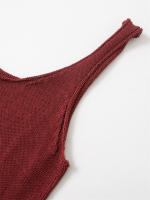 Chaqueta Cárdigan Roja Angora Minimalista de Maxdutti 2025 Abrigo de Mujer de Protección Solar - details 1