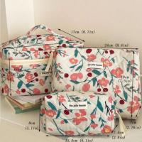 Set De 1 Pieza Bolso De Maquillaje Rosa Con Estampado De Flores Organizador De Viaje Premium Bolso De Cosméticos Bolsa De Hidratantes Bolsa De Toallas - details 0