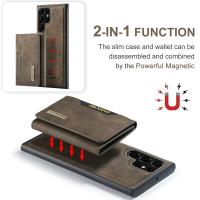 M2 para Samsung S24 funda protectora de cuero con tarjetero de succión Ultra magnética S23 Ultra dos en uno funda para teléfono móvil dividida - details 12