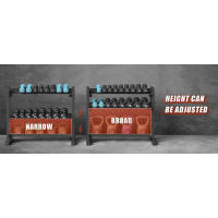 Gimnasio en Casa Ajustable Jusgym Soporte de Peso Hecho a Mano de 1200LB para Mancuernas y Mancuernas Equipo de Entrenamiento de Equilibrio - details 2