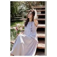 Vestido irregular de verano 2025 con falda de temperamento, diseño francés pequeño sin mangas, para mujer - details 4