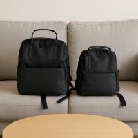 Bolso negro ligero para ordenador, bolso de hombro de nailon de estilo coreano de Color sólido, bolso de mano de gran capacidad, mochila de viaje impermeable - details 2