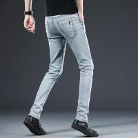 Jeans de Hielo de Moda para Hombres Pantalones de Denim Deslavados Retro con Estilo para Otoño - details 14