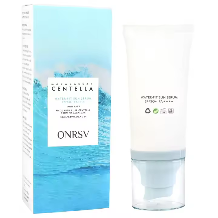 Madagascar Sunscreen SPF50 Sueros faciales, hidratante y no pegajoso Centella Water-Fit Protección solar para todo tipo de piel - 1