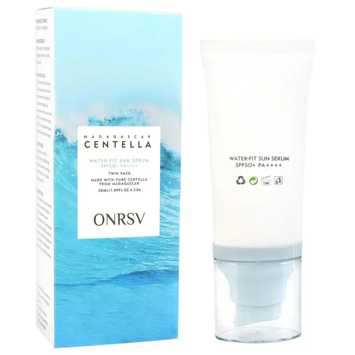 Madagascar Sunscreen SPF50 Sueros faciales, hidratante y no pegajoso Centella Water-Fit Protección solar para todo tipo de piel - 1