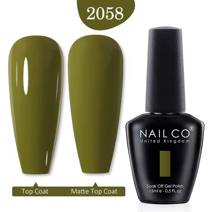 NAILCO-esmalte en Gel para uñas, barniz híbrido para manicura semipermanente UV, Color café, rojo y marrón, 15ml - 1