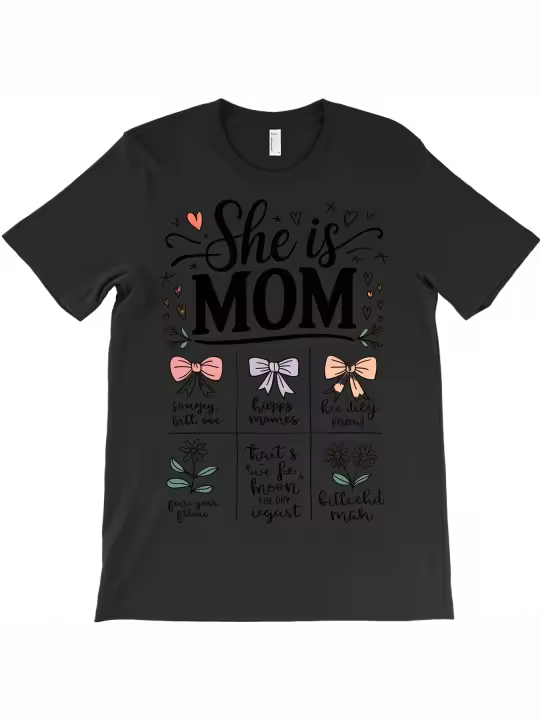 Camiseta con ilustración de celebración de la maternidad, regalo para papá, manga corta con cuello redondo suave y cómoda, 2534g - 1