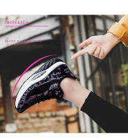 Zapatos deportivos de marca para mujer, zapatos de suela gruesa, zapatos de plataforma con tejido volador, zapatos tonificadores para mujer, zapatillas de deporte con cuña, zapatos con balancín transpirables - details 5